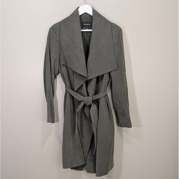 Club Monaco Jackets & Blazers - Club Monaco 'Ellayne' Trench Coat Seaweed Green Neutral Classic - Size S